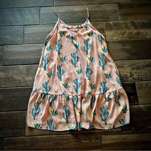 Peach Love California dusty rose cactus slip dress M